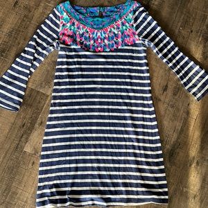 Lilly Pulitzer Bay dress in navy stripe